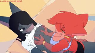 FURRY GIRLFRIENDS DO EACH OTHER FEELS GOOD WITH SEXY CUMMING
