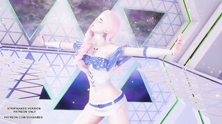 [MMD] JEON SOMI - Fast Forward Seraphine Sexy Kpop Dance League Of Legends Uncensored Hentai