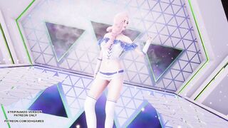 [MMD] JEON SOMI - Fast Forward Seraphine Sexy Kpop Dance League Of Legends Uncensored Hentai