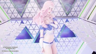[MMD] JEON SOMI - Fast Forward Seraphine Sexy Kpop Dance League Of Legends Uncensored Hentai