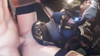 League of Legends Compilation Ashe Vi Kda Evelynn Akali rule34 3D Hentai