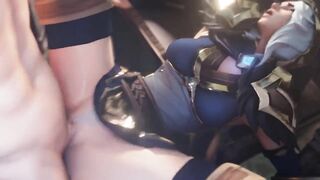 League of Legends Compilation Ashe Vi Kda Evelynn Akali rule34 3D Hentai