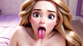 Rapunzel is Cock-Starved in her Tower - Tangled Porn Parody