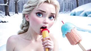 Elsa Loves Being Nude and Sucking Cock - Frozen Porn Parody