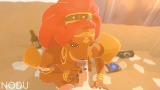 Urbosa sucks and rides Link - Zelda Breath of the Wild