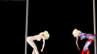 Zero Suit Samus Aran do hot POLEDANCE
