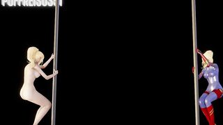 Zero Suit Samus Aran do hot POLEDANCE