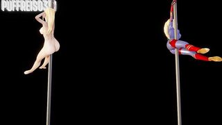 Zero Suit Samus Aran do hot POLEDANCE