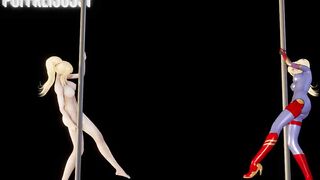 Zero Suit Samus Aran do hot POLEDANCE