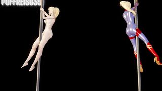 Zero Suit Samus Aran do hot POLEDANCE