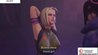 JURI PLAY WITH CAMMY BY TOYS - HOTTEST STREET FIGHTER HENTAI ANIMATION 60FPS