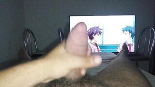 Masturbating Until I Cum While Watching Itadaki Seiki Sucubus Vampire School Girl Anal Sex