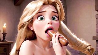 Rapunzel Loves Very Long.... Hair - Tangled Porn Parody