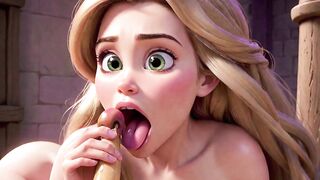 Rapunzel Loves Very Long.... Hair - Tangled Porn Parody