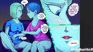 Bulma Eats Android 18's Wet Pussy Until She Cums