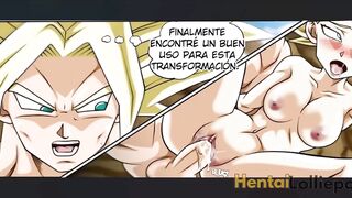 Caulifla Gets Her Wet Pussy Fucked By Trunks and Leaves Her Dripping Cum