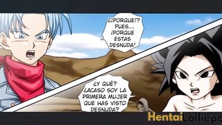 Caulifla Sucks Trunks' Huge Cock Dry - Dragon Ball Super Hentai