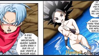 Caulifla Sucks Trunks' Huge Cock Dry - Dragon Ball Super Hentai