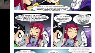 Starfire Raven and Robin Trio