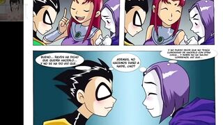 Starfire Raven and Robin Trio