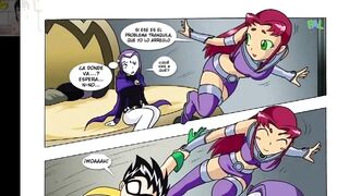 Starfire Raven and Robin Trio