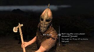 Kahjiit gets caught and "persuades" the guards