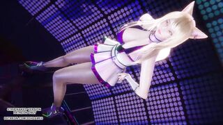 [MMD] Rainbow - A Ahri Sexy Kpop Dance League of Legends Uncensored Hentai 4K 60FPS