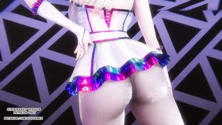 [MMD] Rainbow - A Ahri Sexy Kpop Dance League of Legends Uncensored Hentai 4K 60FPS