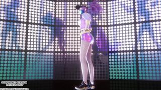 [MMD] Rainbow - A Ahri Sexy Kpop Dance League of Legends Uncensored Hentai 4K 60FPS