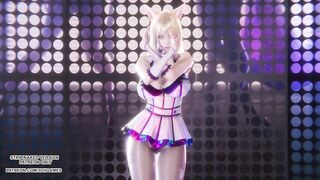 [MMD] Rainbow - A Ahri Sexy Kpop Dance League of Legends Uncensored Hentai 4K 60FPS