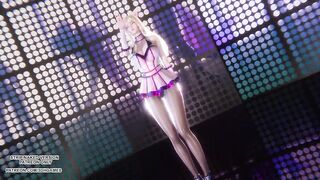 [MMD] Rainbow - A Ahri Sexy Kpop Dance League of Legends Uncensored Hentai 4K 60FPS