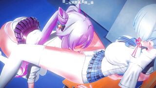 Genshin Impact - Ayaka and Keqing are given as school lesbians.