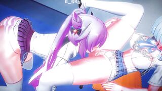Genshin Impact - Ayaka and Keqing are given as school lesbians.