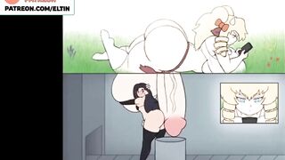 FUTANARI BIG DICK COWGIRL MASTURBATION - HOTTEST FUTA ANIMATION 60FPS