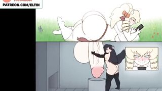 FUTANARI BIG DICK COWGIRL MASTURBATION - HOTTEST FUTA ANIMATION 60FPS