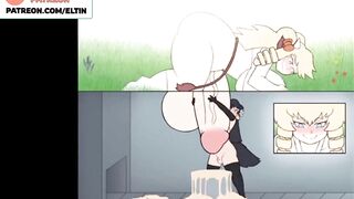 FUTANARI BIG DICK COWGIRL MASTURBATION - HOTTEST FUTA ANIMATION 60FPS