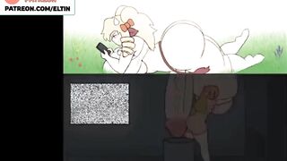 FUTANARI BIG DICK COWGIRL MASTURBATION - HOTTEST FUTA ANIMATION 60FPS