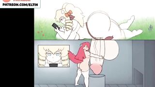 FUTANARI BIG DICK COWGIRL MASTURBATION - HOTTEST FUTA ANIMATION 60FPS