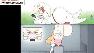 FUTANARI BIG DICK COWGIRL MASTURBATION - HOTTEST FUTA ANIMATION 60FPS