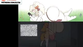 FUTANARI BIG DICK COWGIRL MASTURBATION - HOTTEST FUTA ANIMATION 60FPS