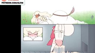 FUTANARI BIG DICK COWGIRL MASTURBATION - HOTTEST FUTA ANIMATION 60FPS