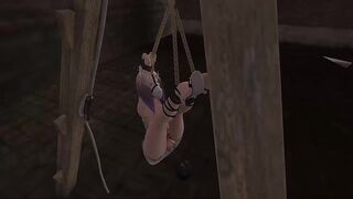 FEMBOY IS GAGGED TO A SEX MACHINE