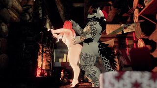 Furry Santa Wakes Slut with BIG Surprise!