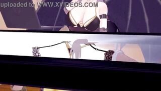 3D Hentai: Succubus treats her slave to drinking and playing