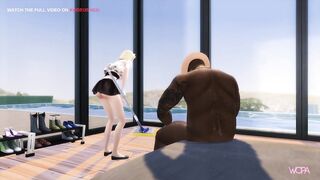 [TRAILER] BLONDE CLEANER CHEATING ON HER BOYFRIEND WITH HER BOSS FOR MONEY