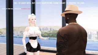 [TRAILER] BLONDE CLEANER CHEATING ON HER BOYFRIEND WITH HER BOSS FOR MONEY