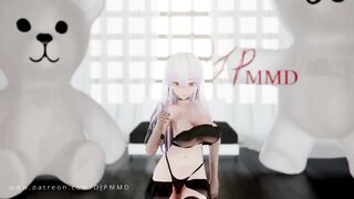 Haku Teaddy Bear MMD Blender Render1800