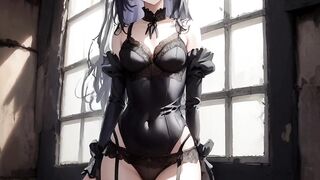 Cute skinny and fit anime babes compilation