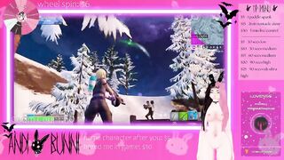 Vtuber slut dominates in fortnite while being fucked