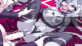 Futa3dX - Deliciously Glittered Up Futa Babe Gets Fucked By HORNY CREATURE